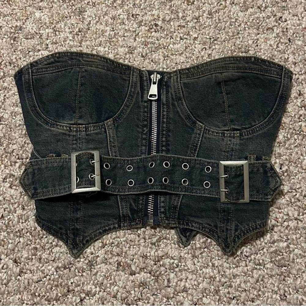 [SOLD] IAMGIA Zeyda Denim Corset Top